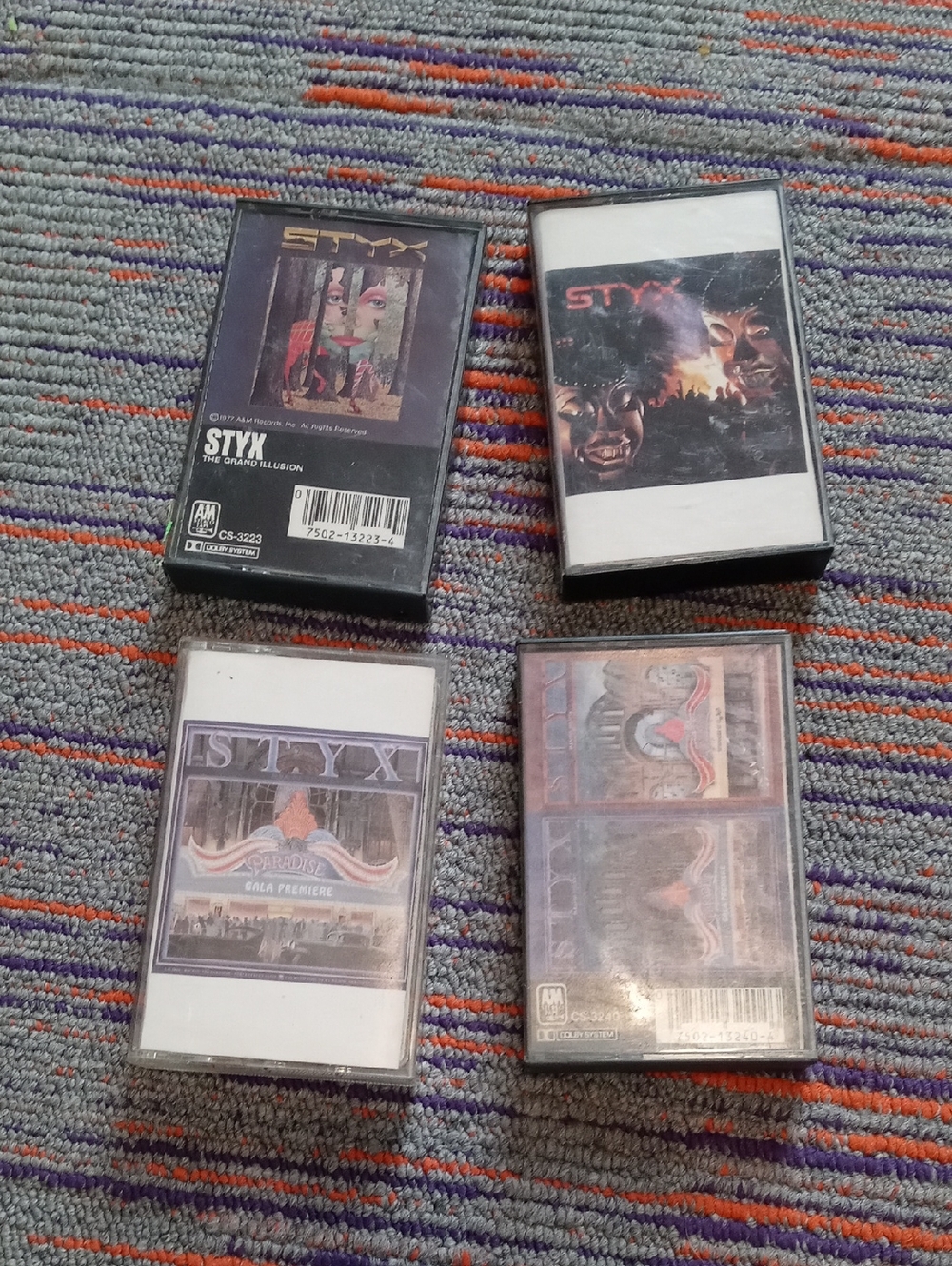 STYX Cassette Tape Lot - Multi-Color